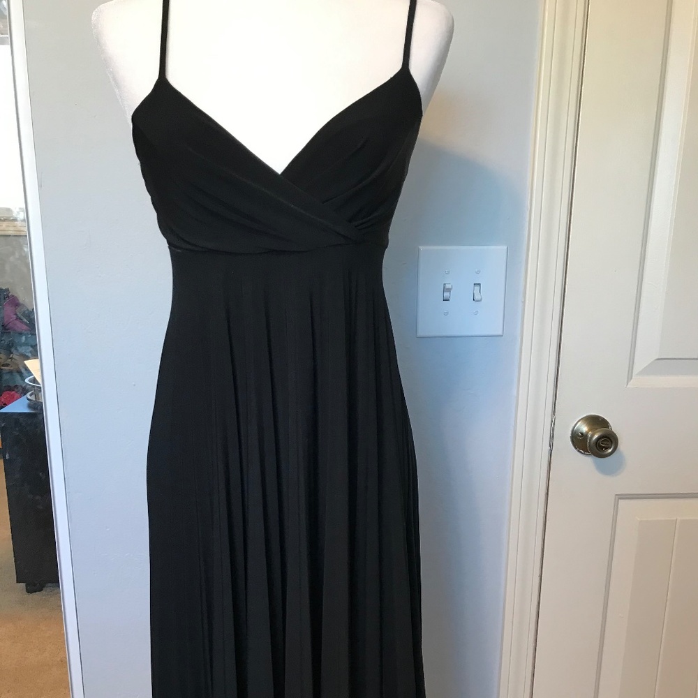 Max and Cleo Black Empire-Waist w/ Pleated Skirt